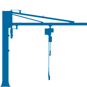 C2TE type|with overbraced arm|electric rotation 270°