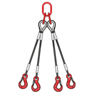 Brache con ganci|4 bracci