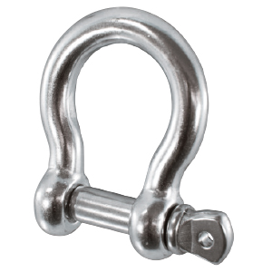 Stainless steel bow shackles