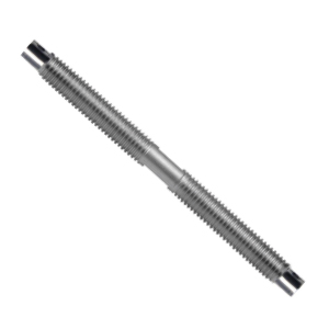 Double threaded pin